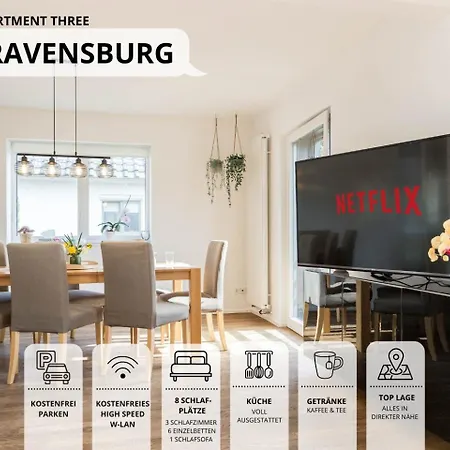 Relaxapartment Fuer Bis Zu 8 Gaeste, Familienfreundlich, Mit Viel Platz Und Garten Ravensburg Exterior photo